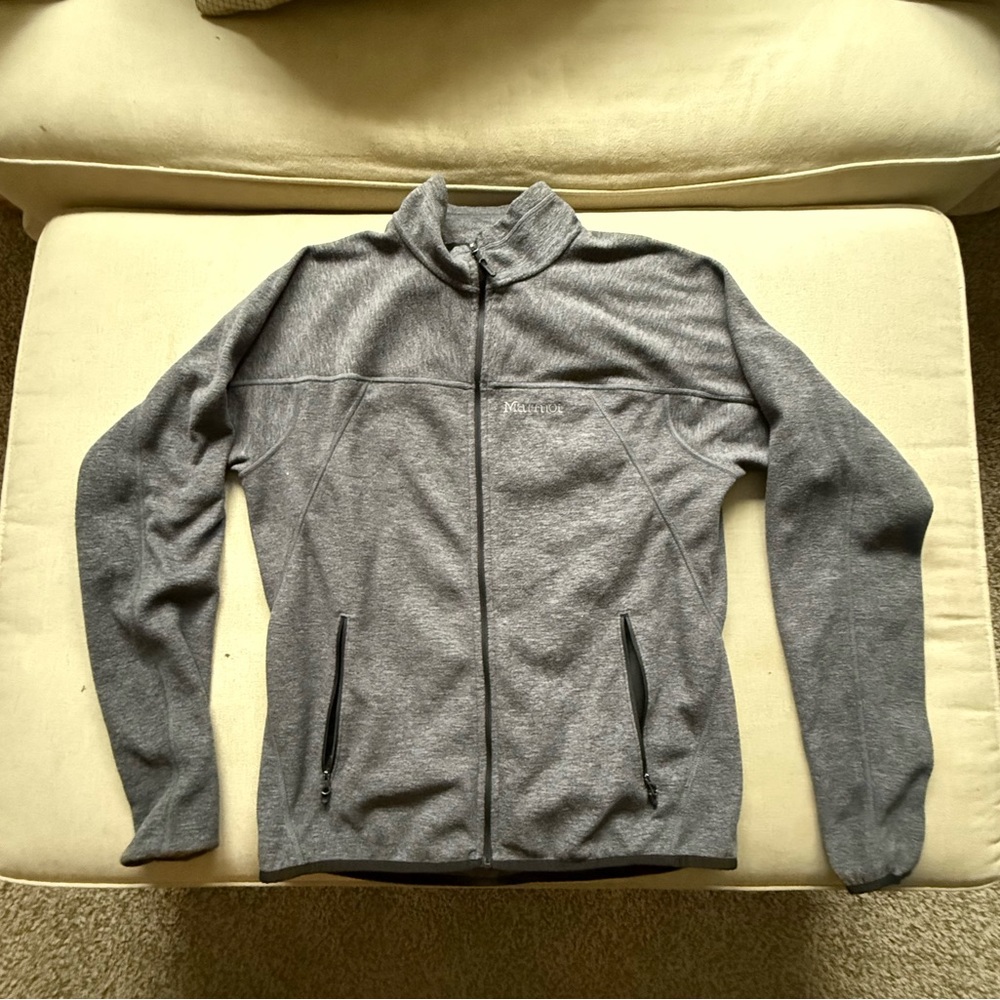 Marmot Heather Gray Full-Zip Feece Jacket